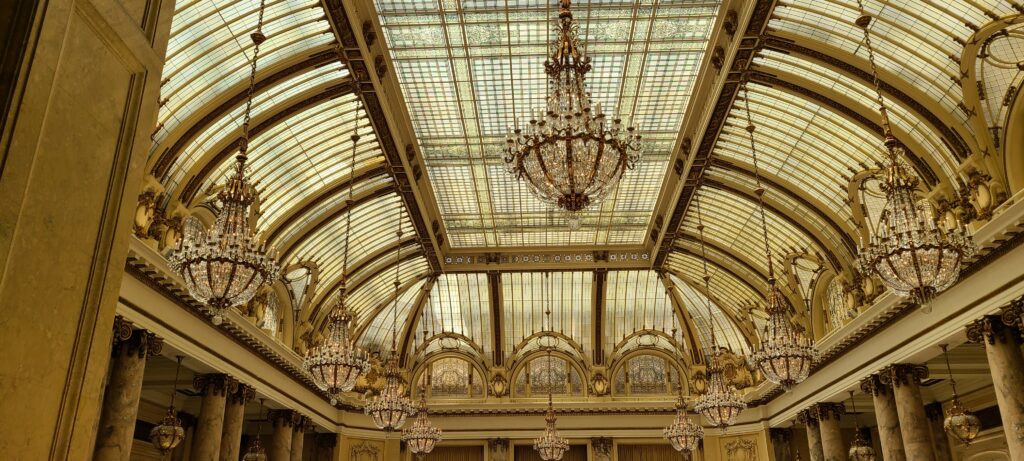 Palace Hotel SF Garden Court Ceiling