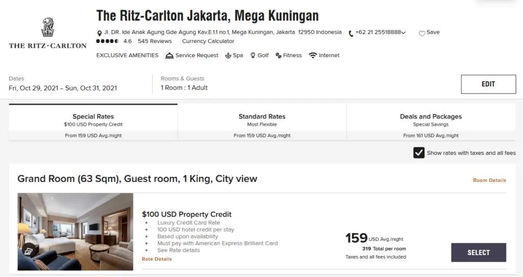 Ritz-Carlton Jakarta, Mega Kuningan