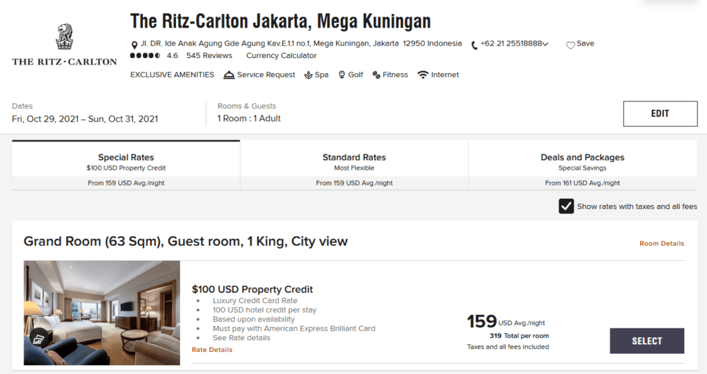 Ritz-Carlton Jakarta, Mega Kuningan