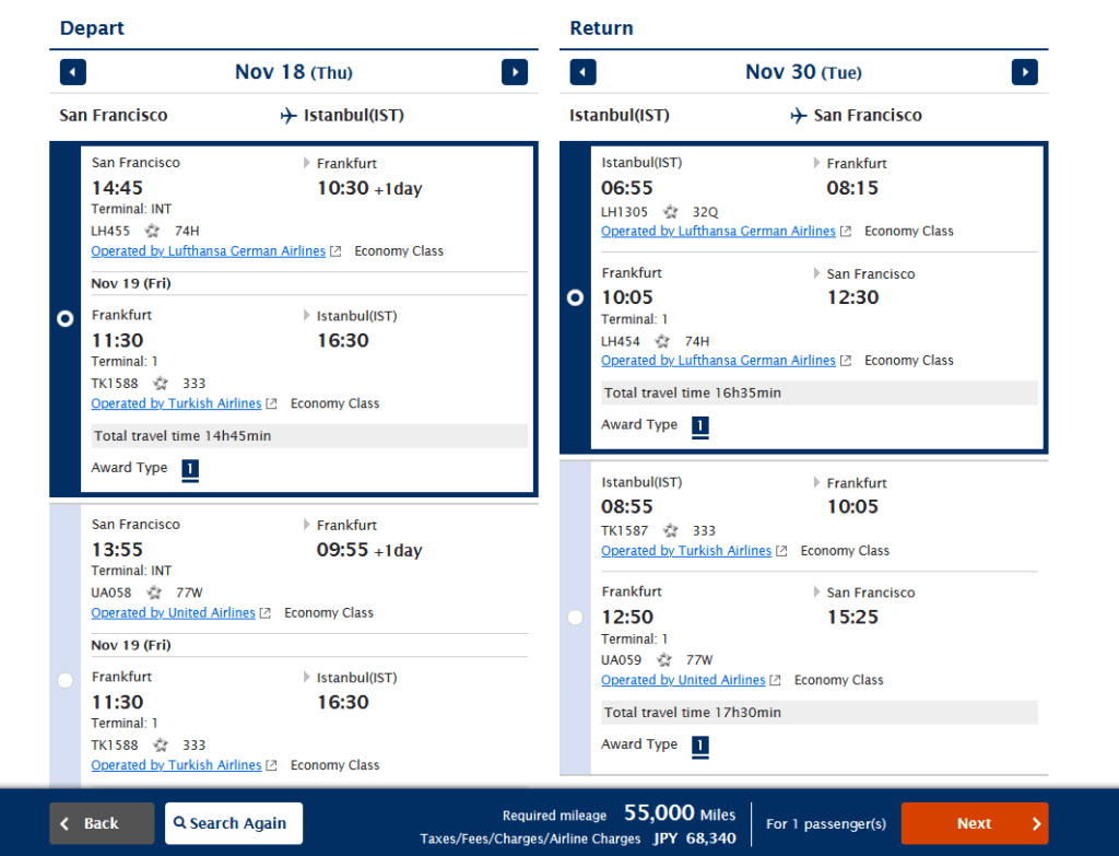 Pay with Points vs Cash- Points Comparison 2