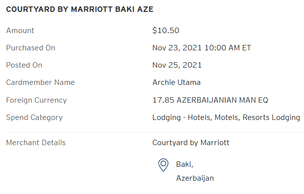 courtyard baku merchant code citi