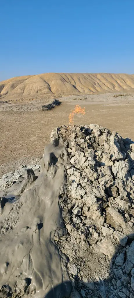 Gobustan Mud Volcano Fire