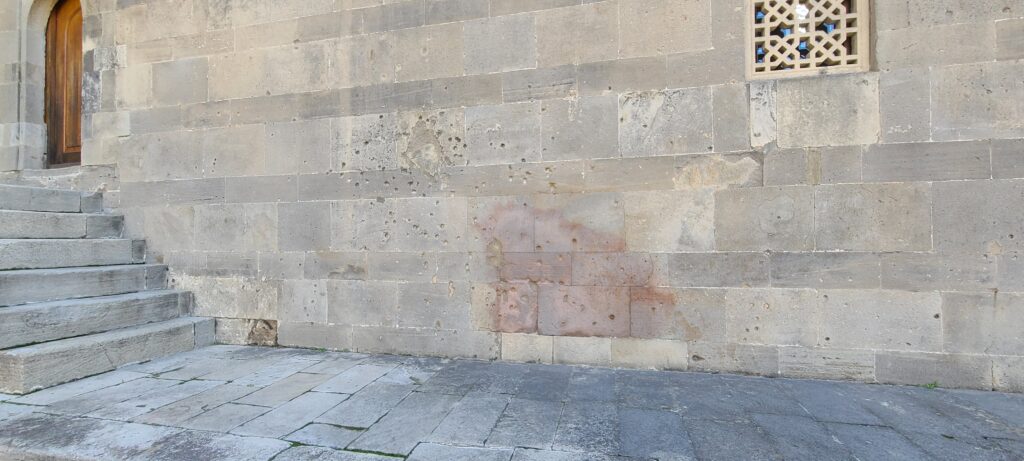 Baku Old City bullet marks