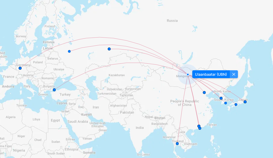 Research Flights Routes