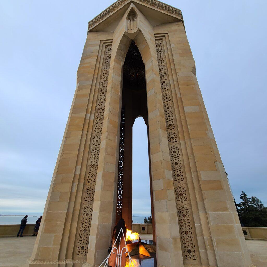 Eternal Flame monument Baku Azerbaijan
