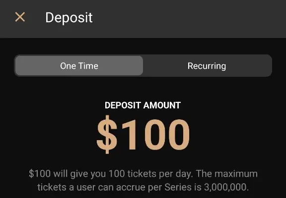 PrizePool Deposit
