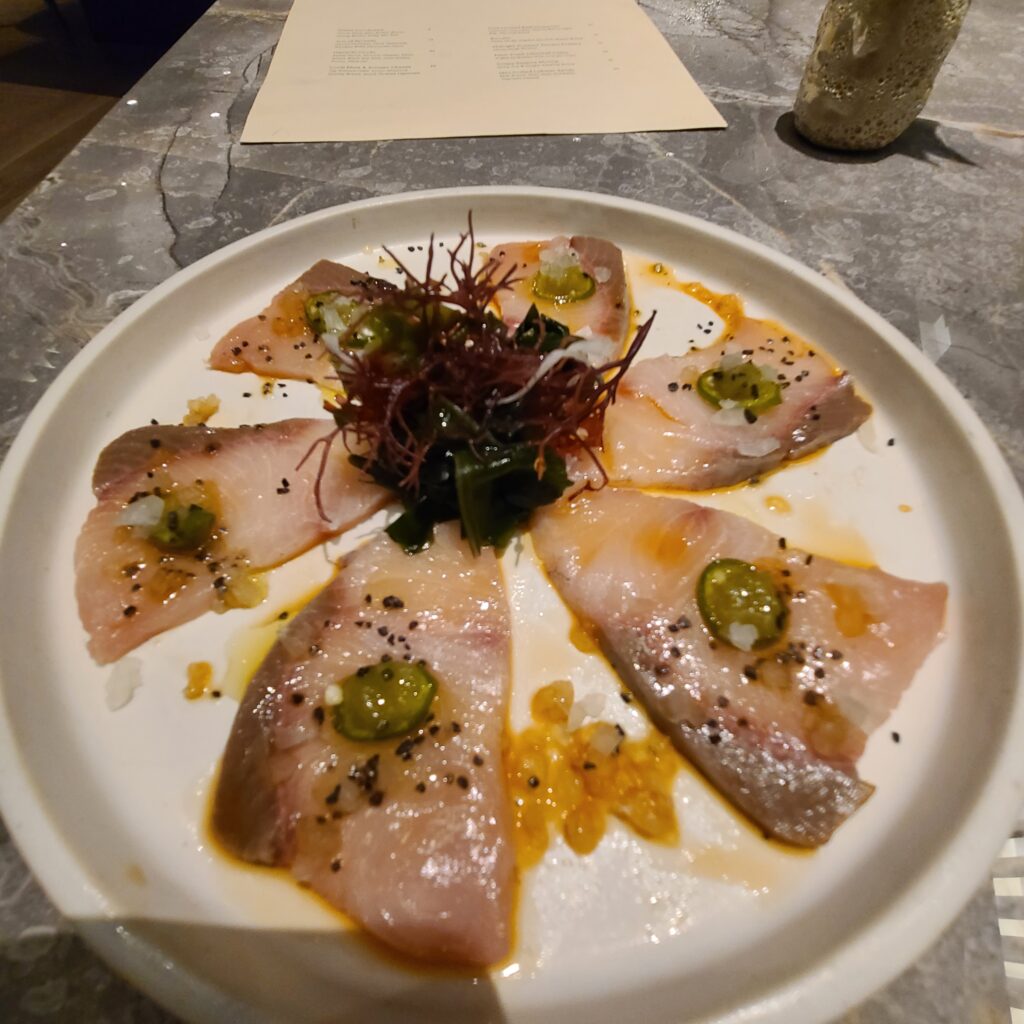 TETRA Hotel Adrestia Hamachi Crudo