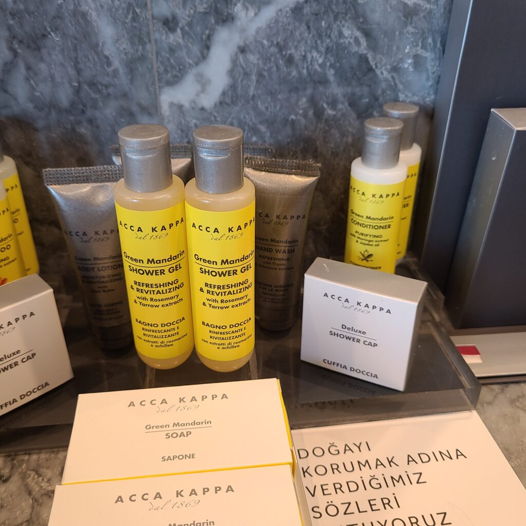 Izmir Marriott Acca Kappa Bath Amenities