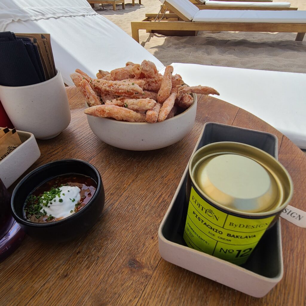 The Bodrum EDITION Sweet Potato Fries & Pistachio Baklava Ice Cream