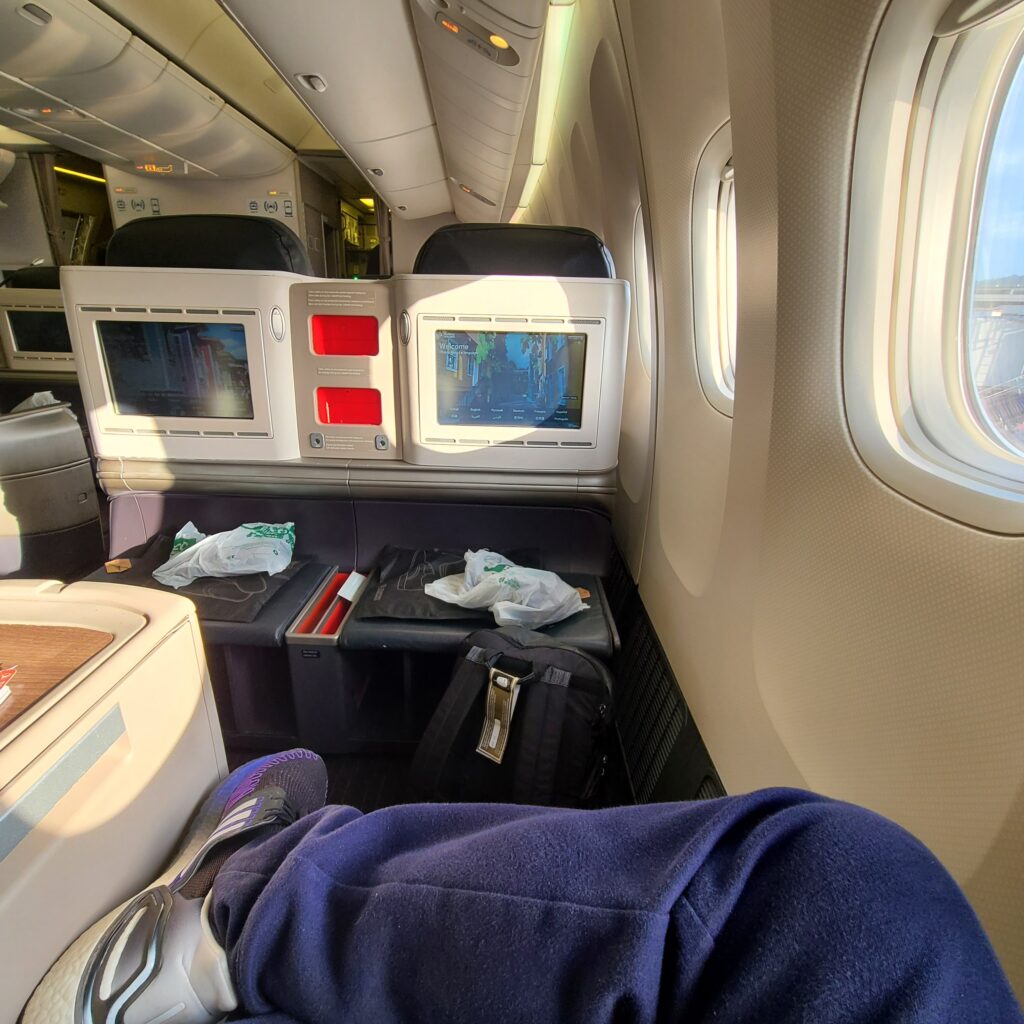 Turkish Airlines Business Class 777 Seat POV