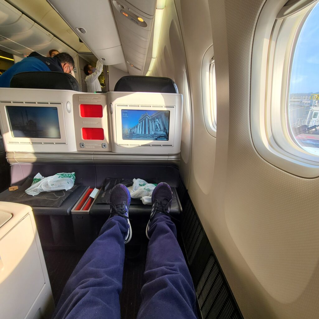 Turkish Airlines Business Class 777 Seat POV