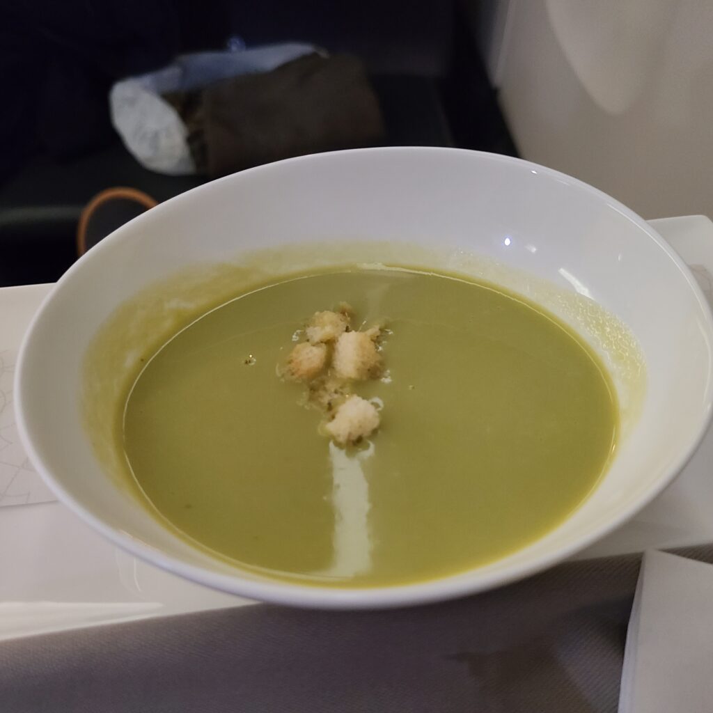 Turkish Airlines Business Class 777 Pumpkin Soup