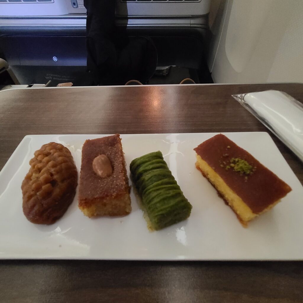 Turkish Airlines Business Class 777 Desserts