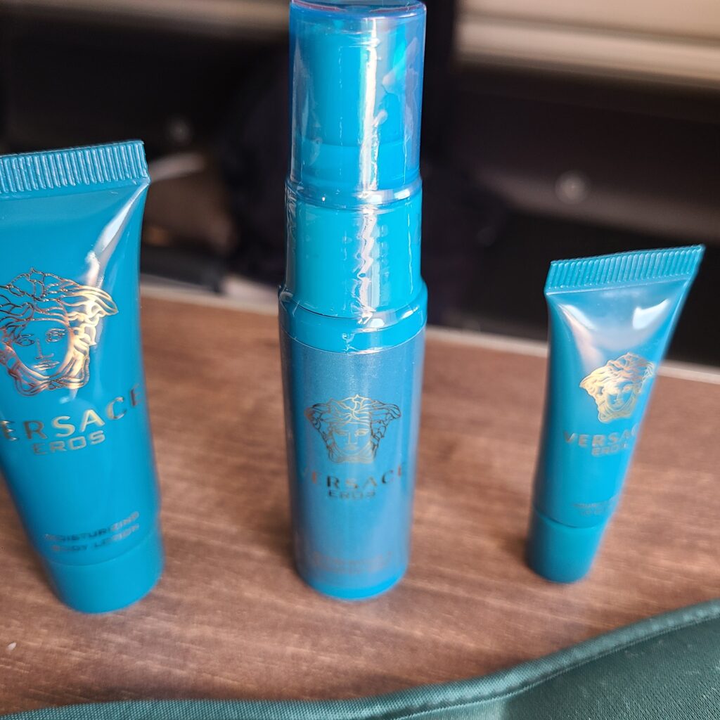 Turkish Airlines Business Class 777 Versace Amenities