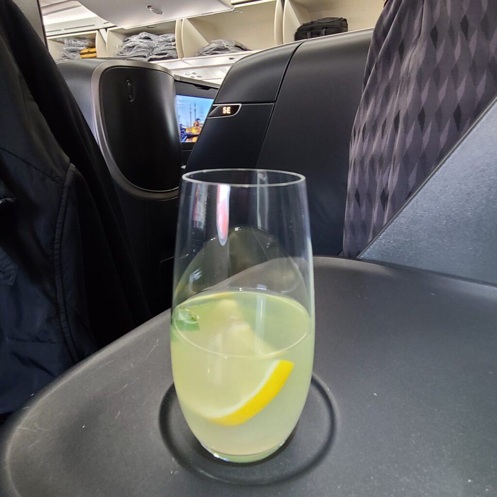 Turkish Airlines Business Class Boarding Lemonade