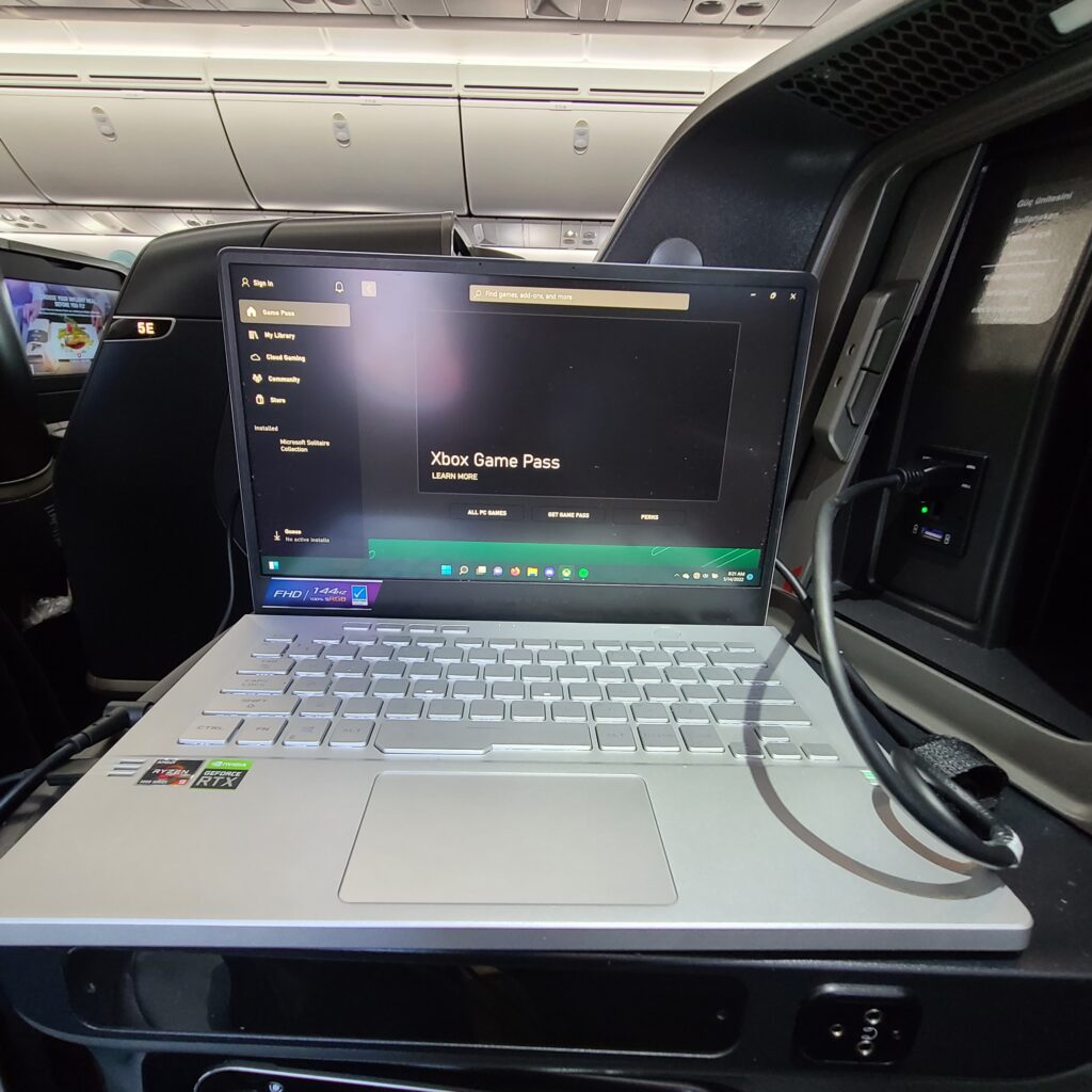 Turkish Airlines Business Class 787 Side Table