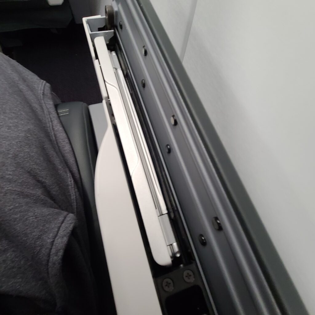 Turkish Airlines Business Class A321neo Folded Tray Table