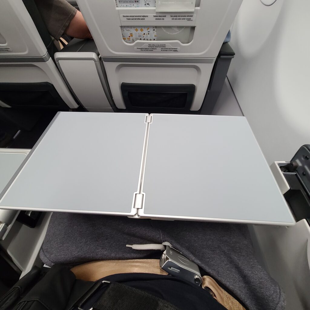 Turkish Airlines Business Class A321neo Tray Table
