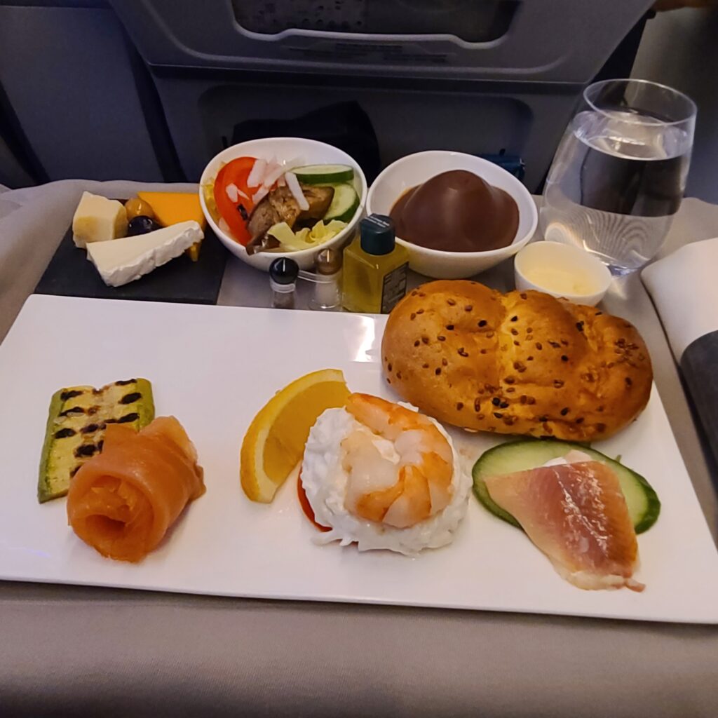 Turkish Airlines Business Class A321neo Seafood Potpourri