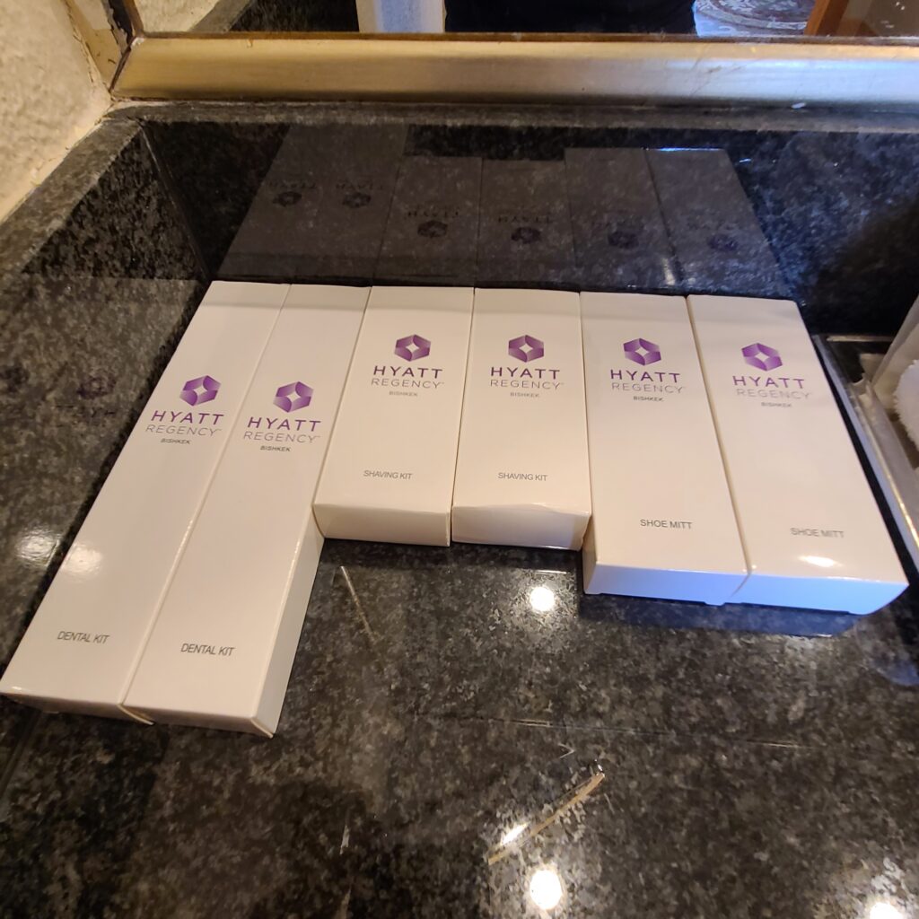 Hyatt Regency Bishkek Executive Suite Bathroom Amenities