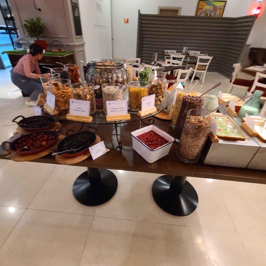 Hyatt Regency Bishkek Breakfast Nuts & Cereal