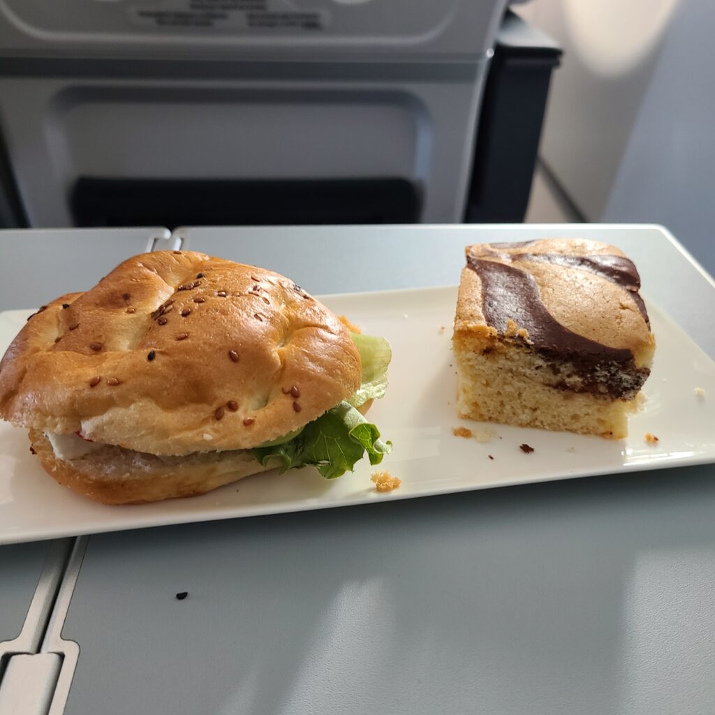 Turkish Airlines Business Class A321neo Breakfast