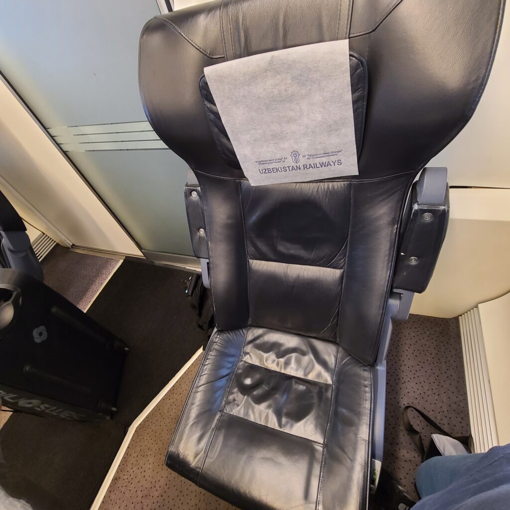 Afrosiyob VIP Class Seat