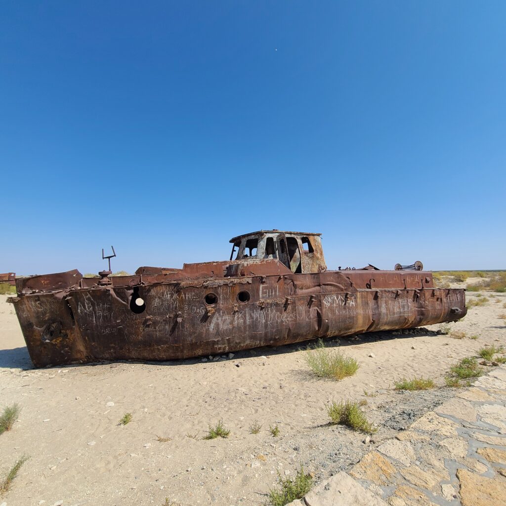 Aral Sea Abandoned Ship