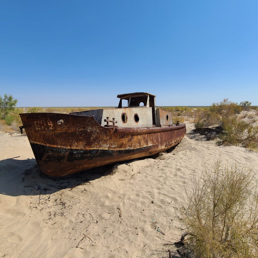 Aral Sea Abandoned Ship