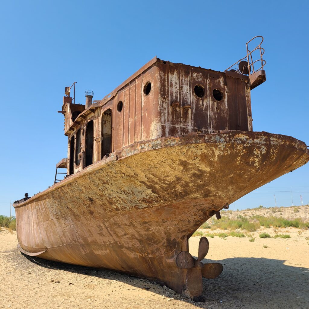 Aral Sea Abandoned Ship