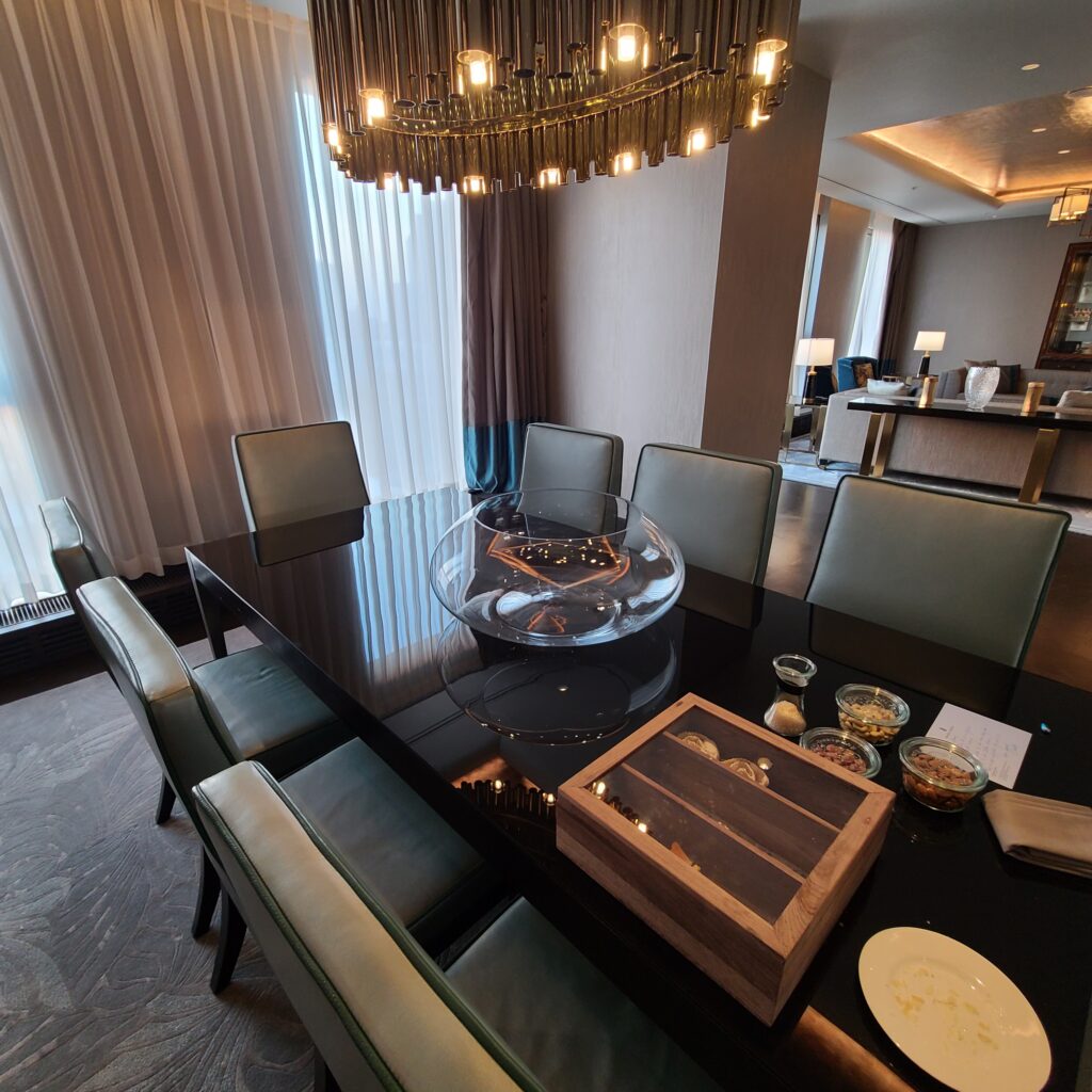 The Ritz-Carlton, Astana Carlton Suite Dining Table