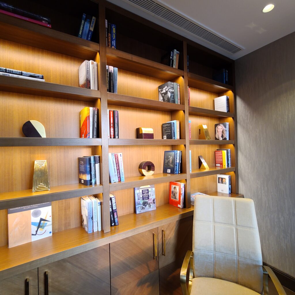 The Ritz-Carlton, Astana Carlton Suite Office Bookshelves