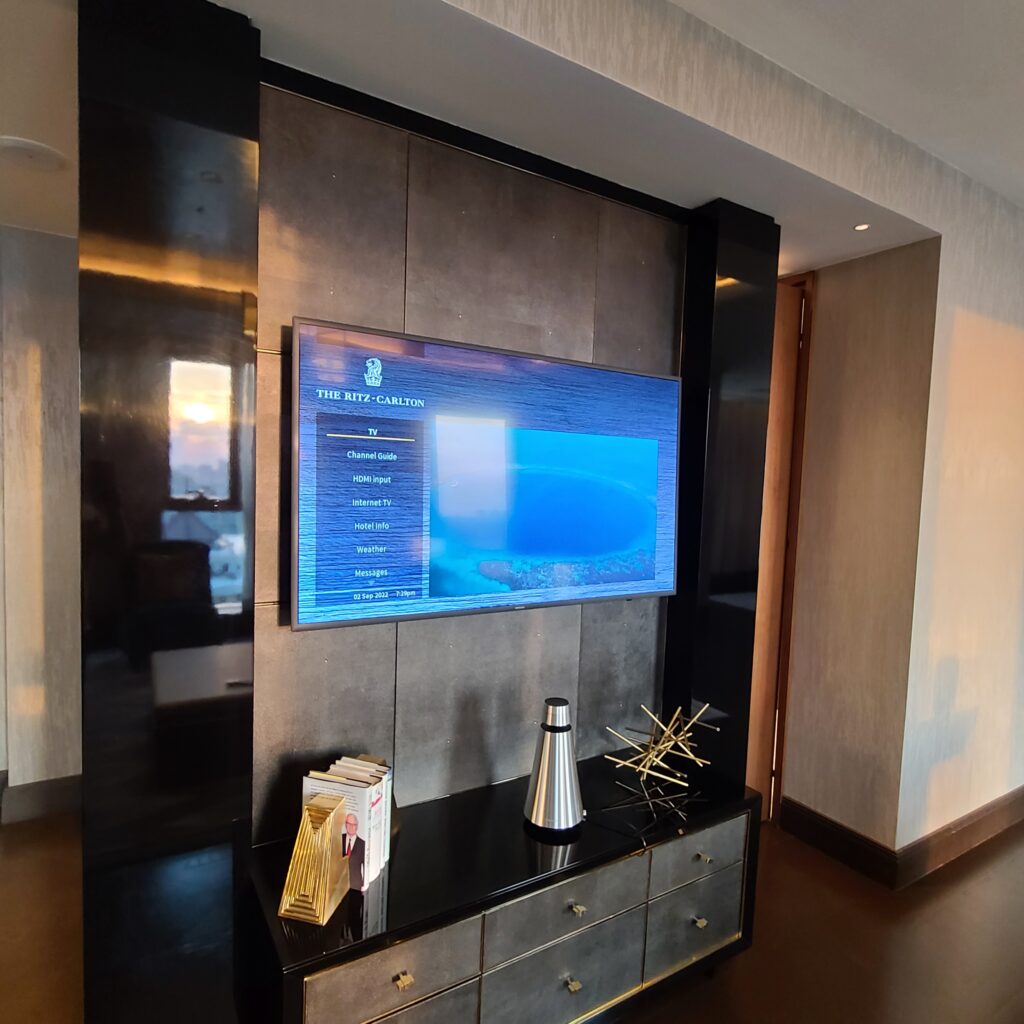 The Ritz-Carlton, Astana Carlton Suite Living Room TV