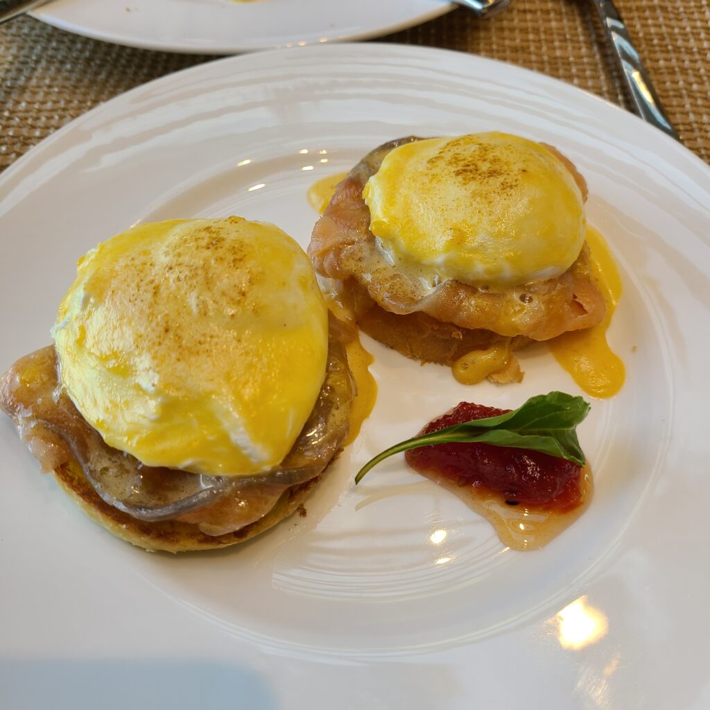 The Ritz-Carlton, Astana Breakfast Eggs Benedict
