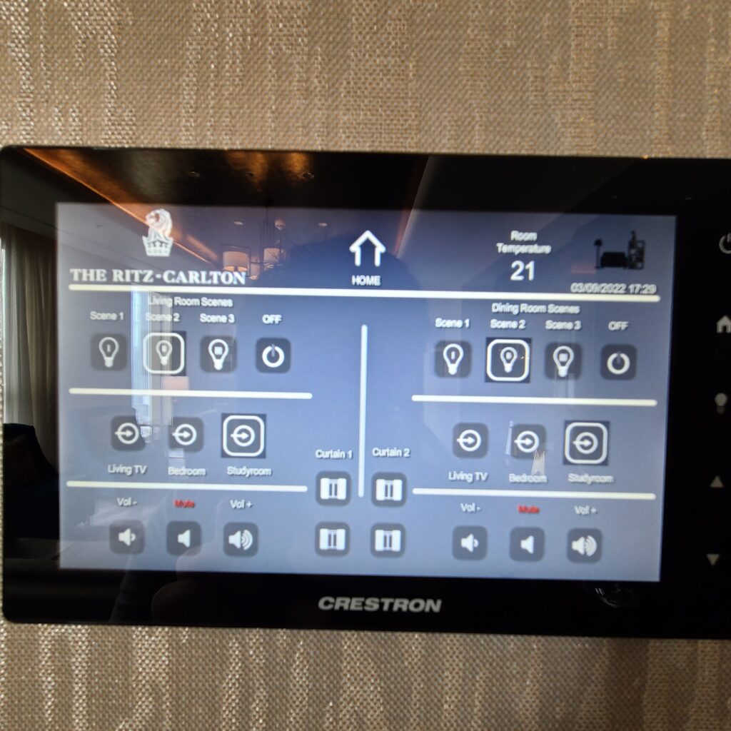 The Ritz-Carlton, Astana Carlton Suite Smart Home System