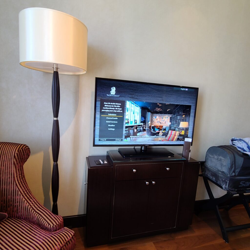 The Ritz-Carlton, Almaty Junior Suite Junior Suite Bedroom TV