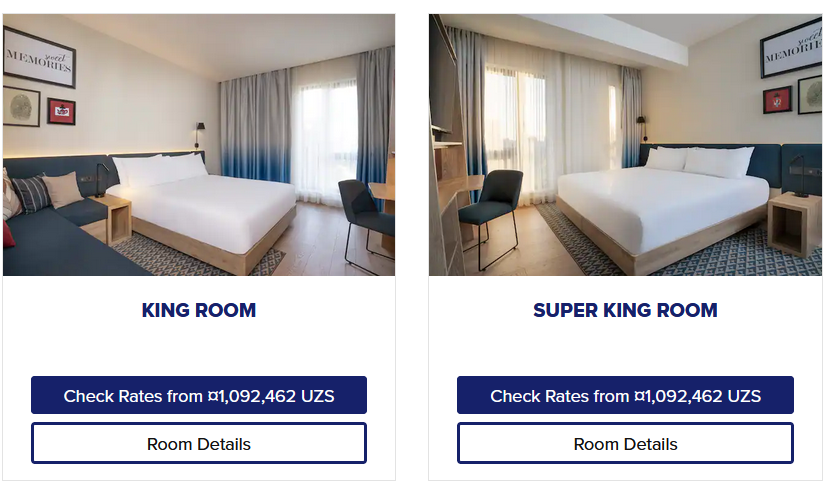 Hampton by Hilton Tashkent King vs. Super King