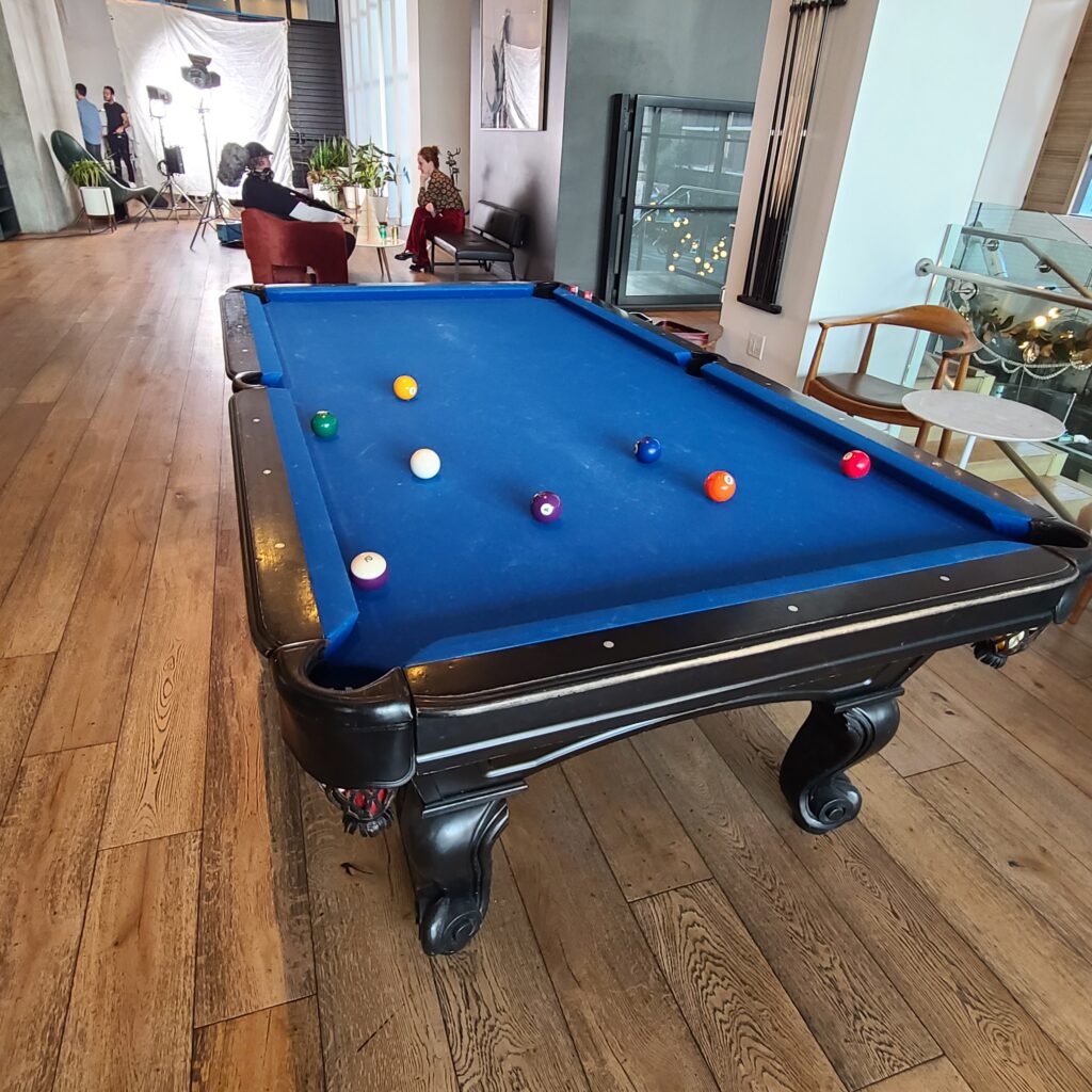 Kimpton Everly Hotel Ever Bar Pool Table