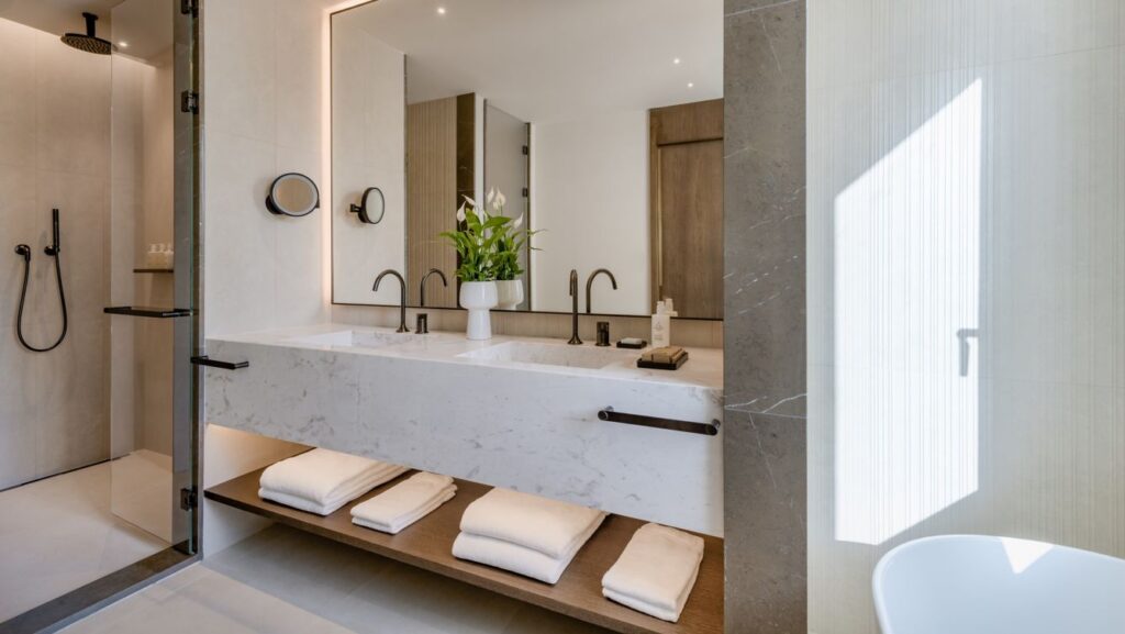 JW Marriott Madrid Suite Bathroom