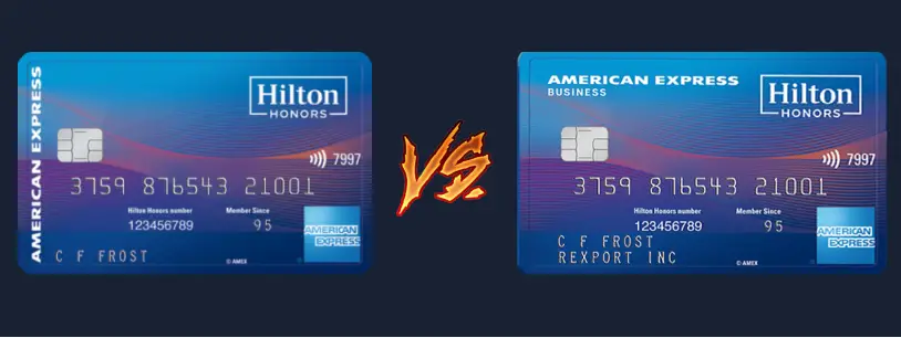 Amex Hilton Honors Surpass vs. Business Card