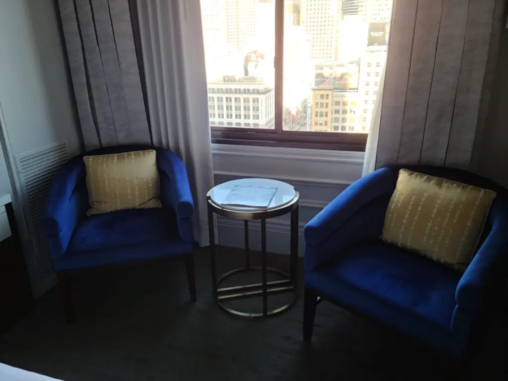 The Westin St. Francis San Francisco Grand Deluxe Room Chairs