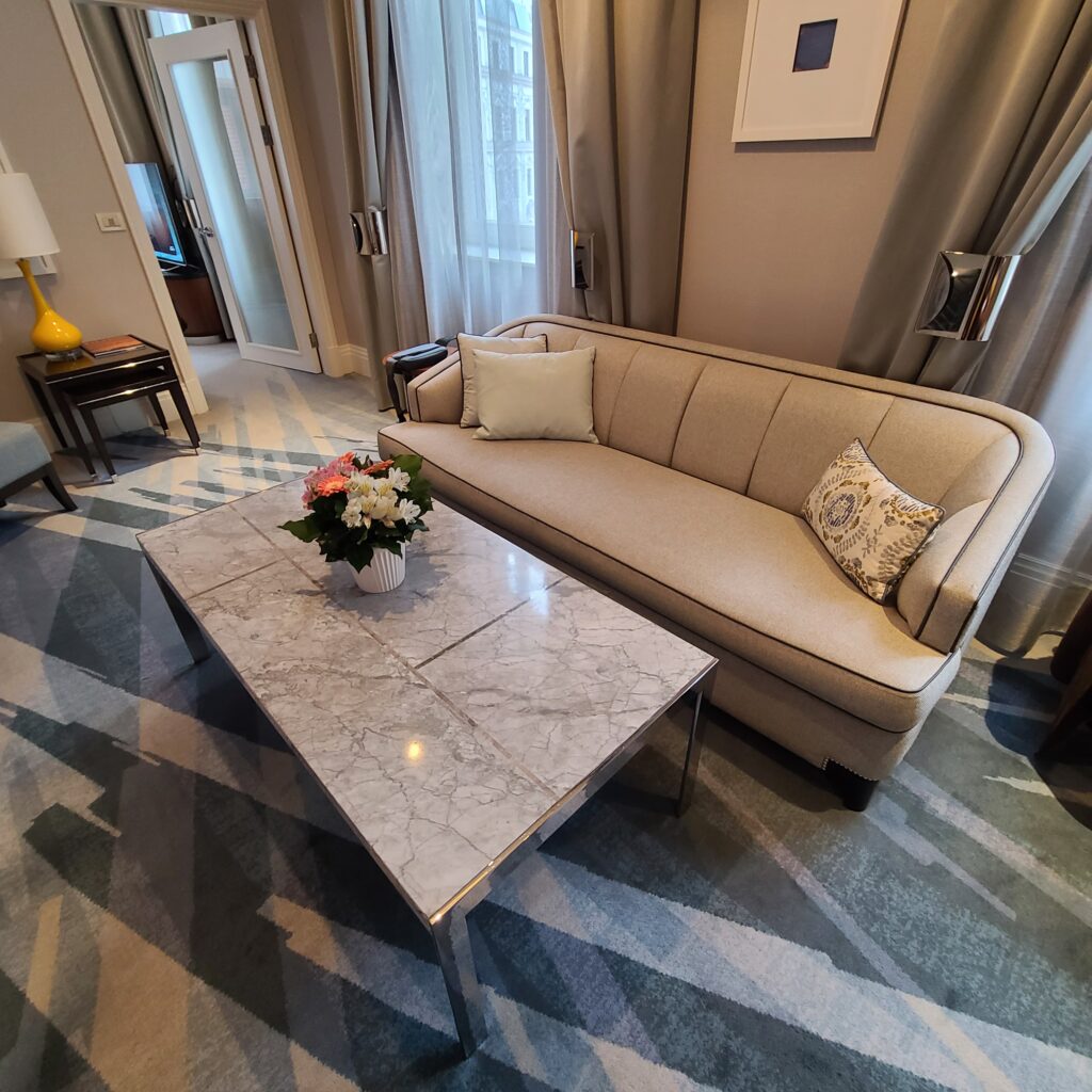 The Ritz-Carlton Budapest Family Suite Sofa
