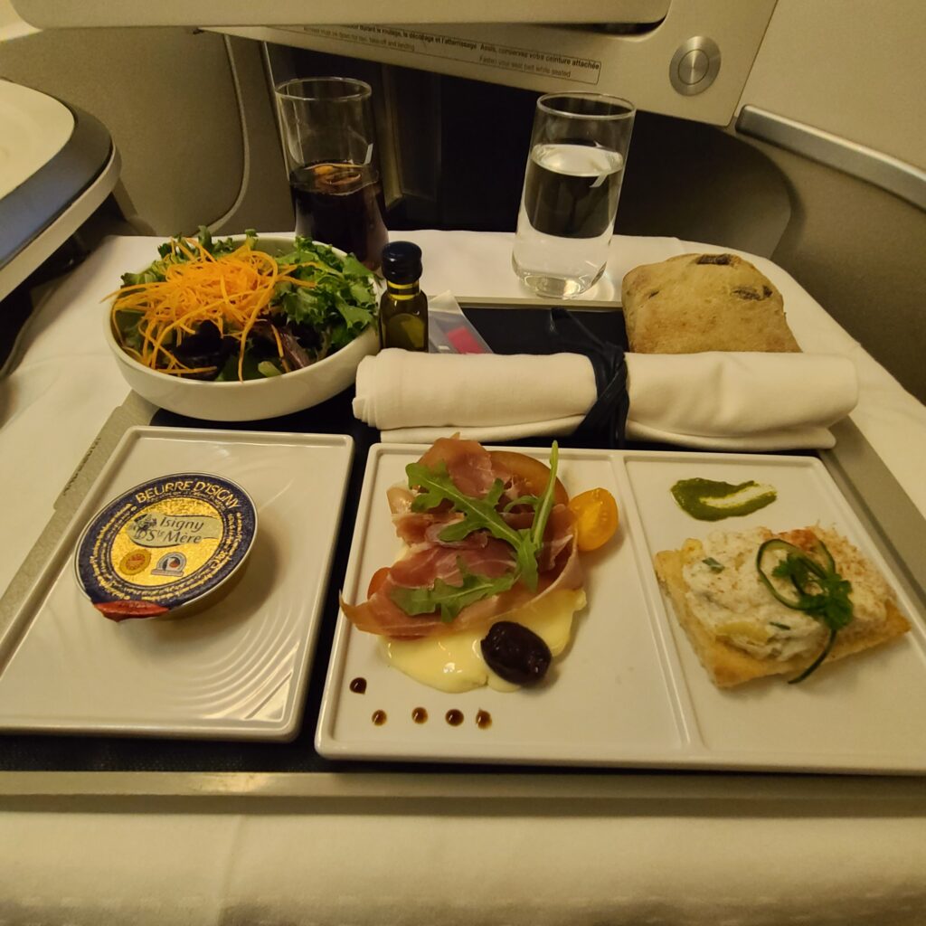 Air France Old Business Class Boeing 777-300ER Dinner Starters