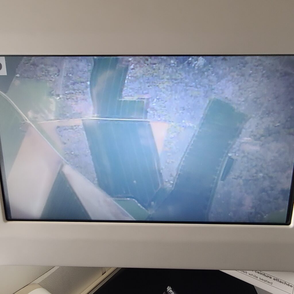Air France Business Class Boeing 777-300ER Top Down Camera