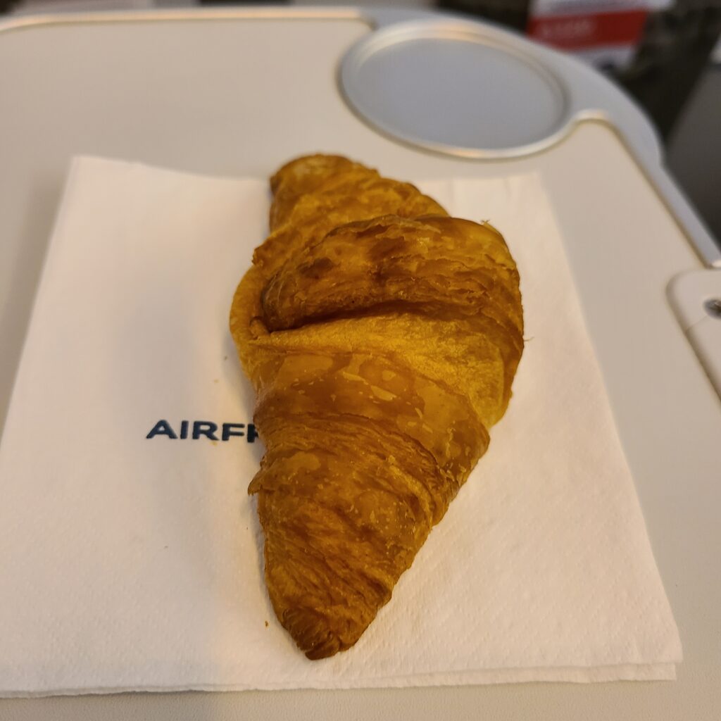 Air France Business Class Airbus A320 Croissant