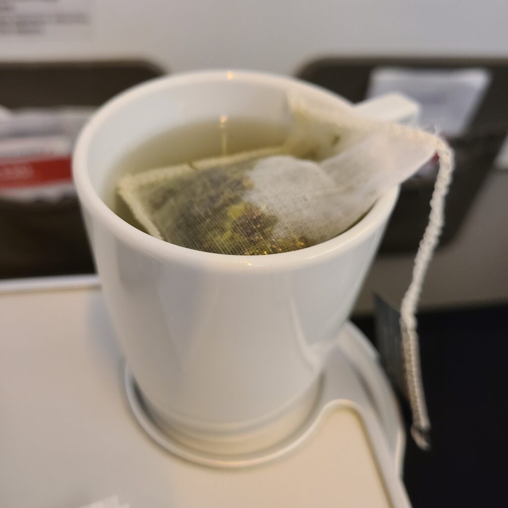 Air France Business Class Airbus A320 Green Tea