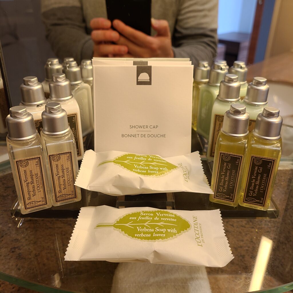 Prague Marriott Hotel L'Occitane Toiletries