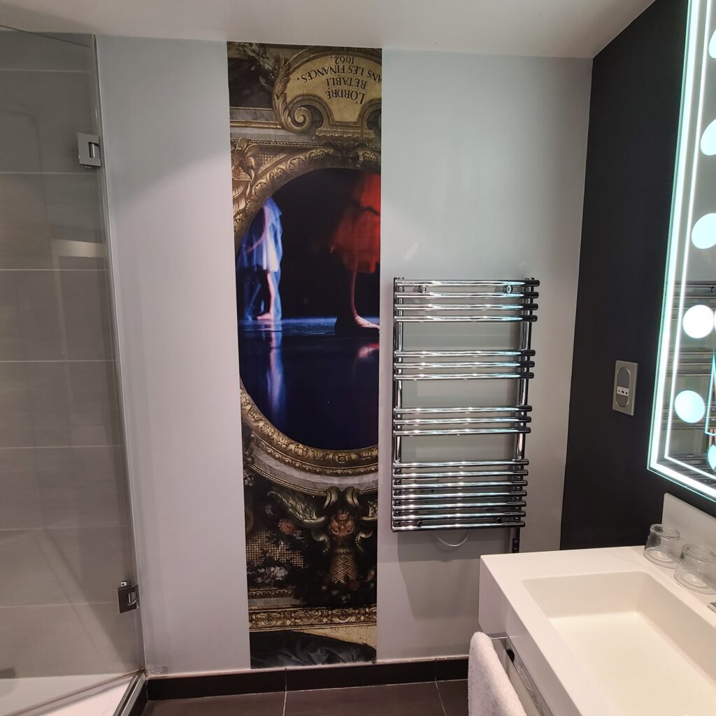 Hotel Indigo Paris Opera Junior Suite Bathroom Heated Towel Rack