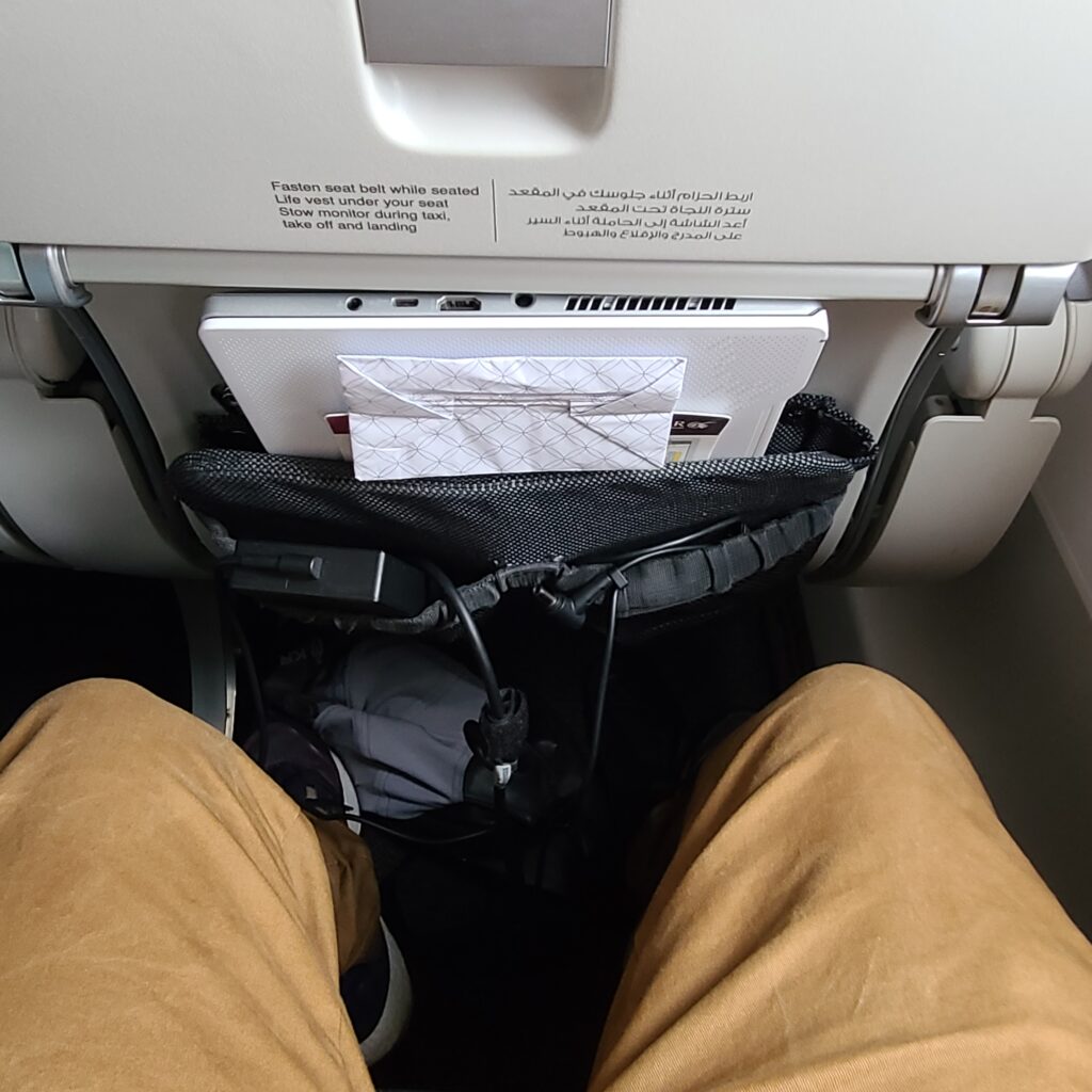 Qatar Airways Airbus A350-1000 Economy Class Leg Space