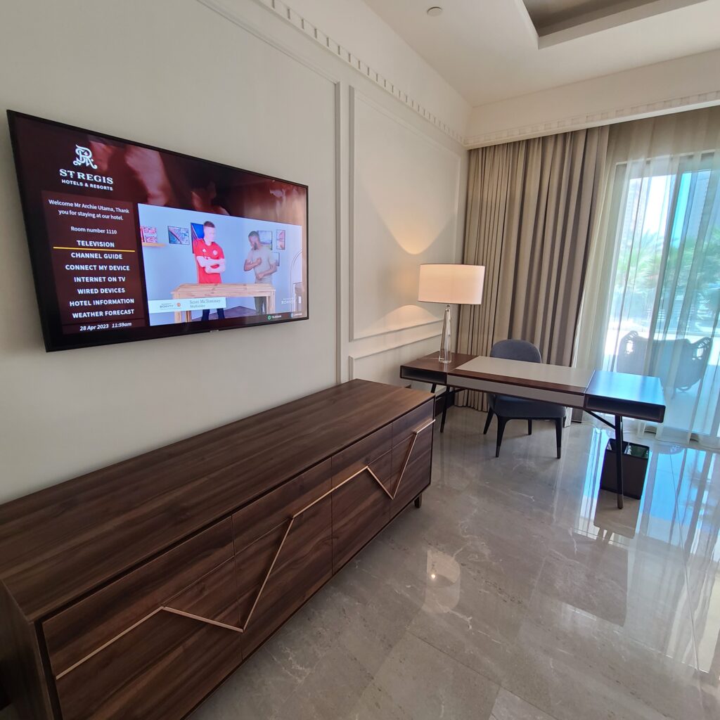 St. Regis Marsa Arabia Suite Living Room TV